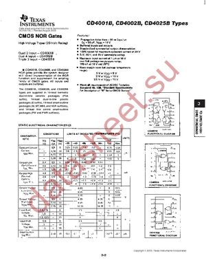 CD4001BPWR datasheet  